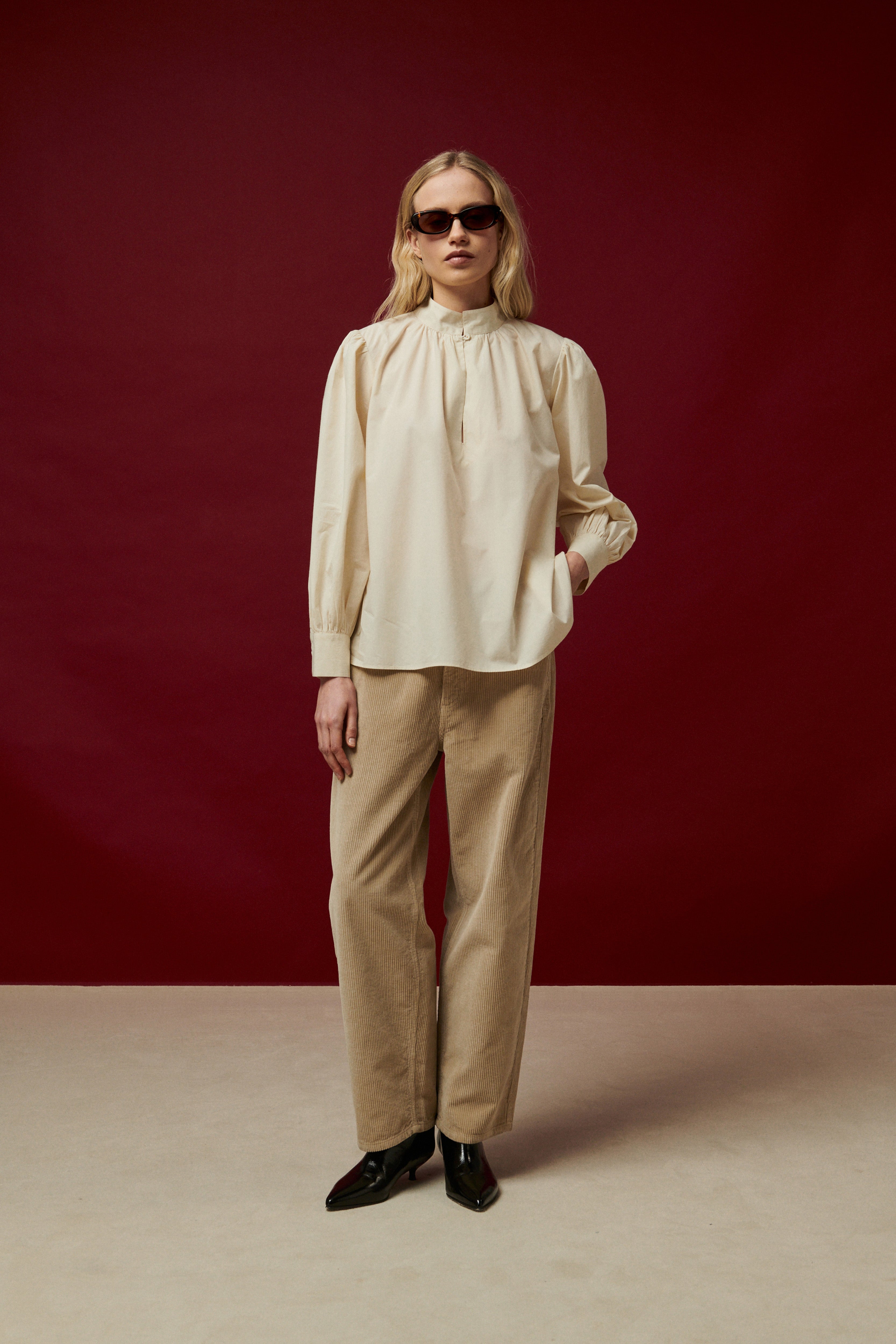 BLOUSE DREW EN POPELINE DE COTON