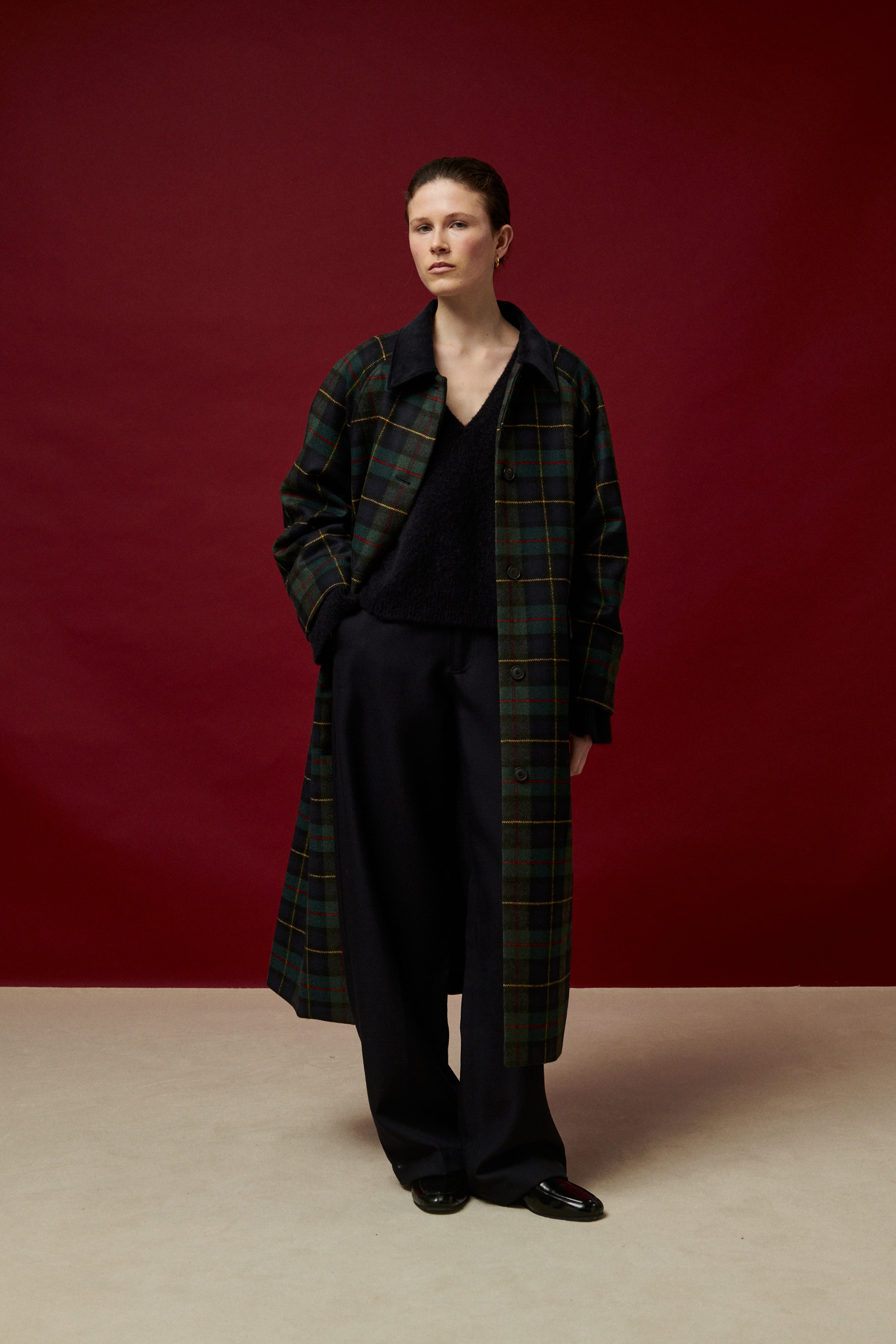 MANTEAU COOPER EN TARTAN