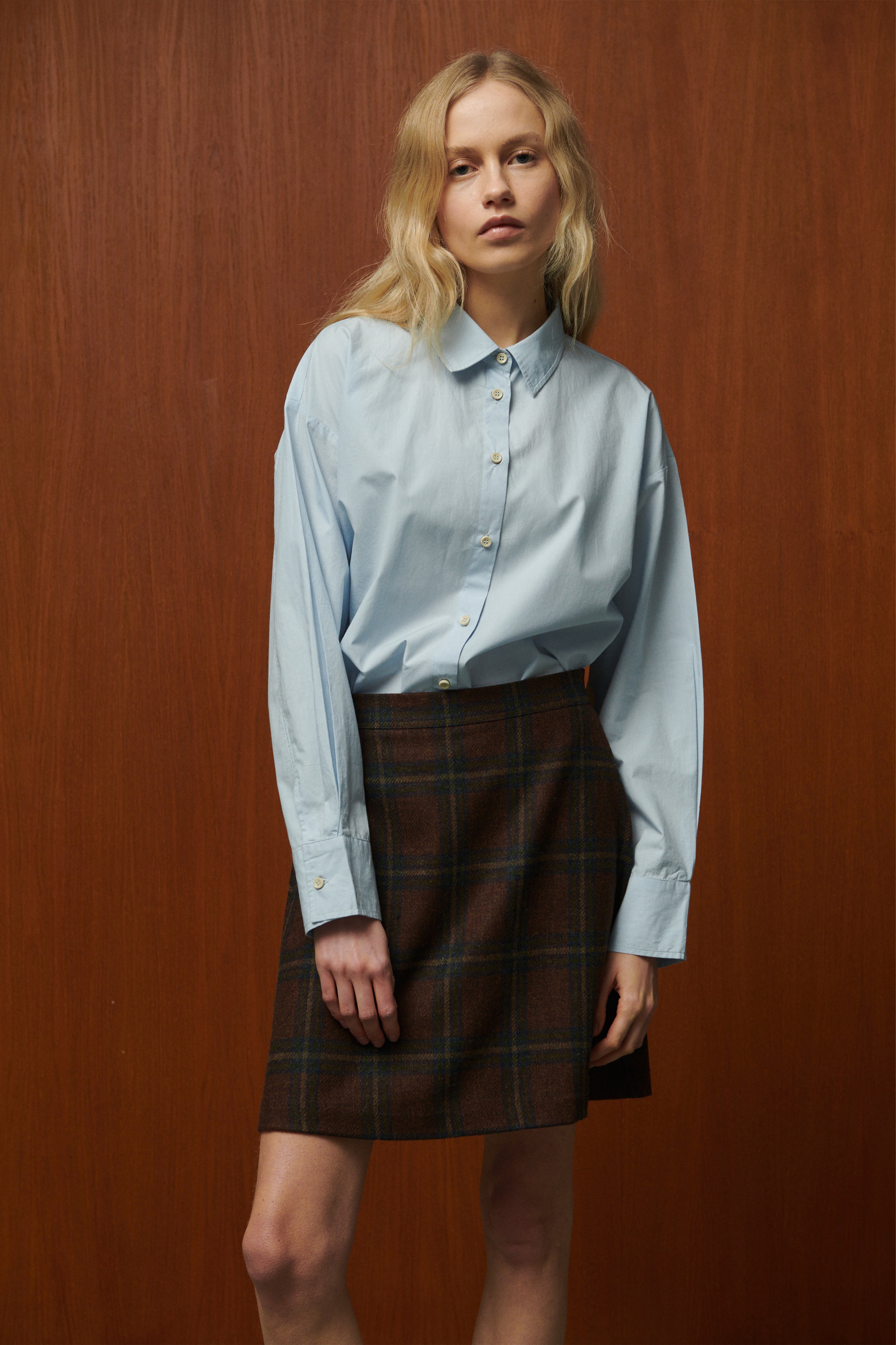CHEMISE AVA EN POPELINE DE COTON