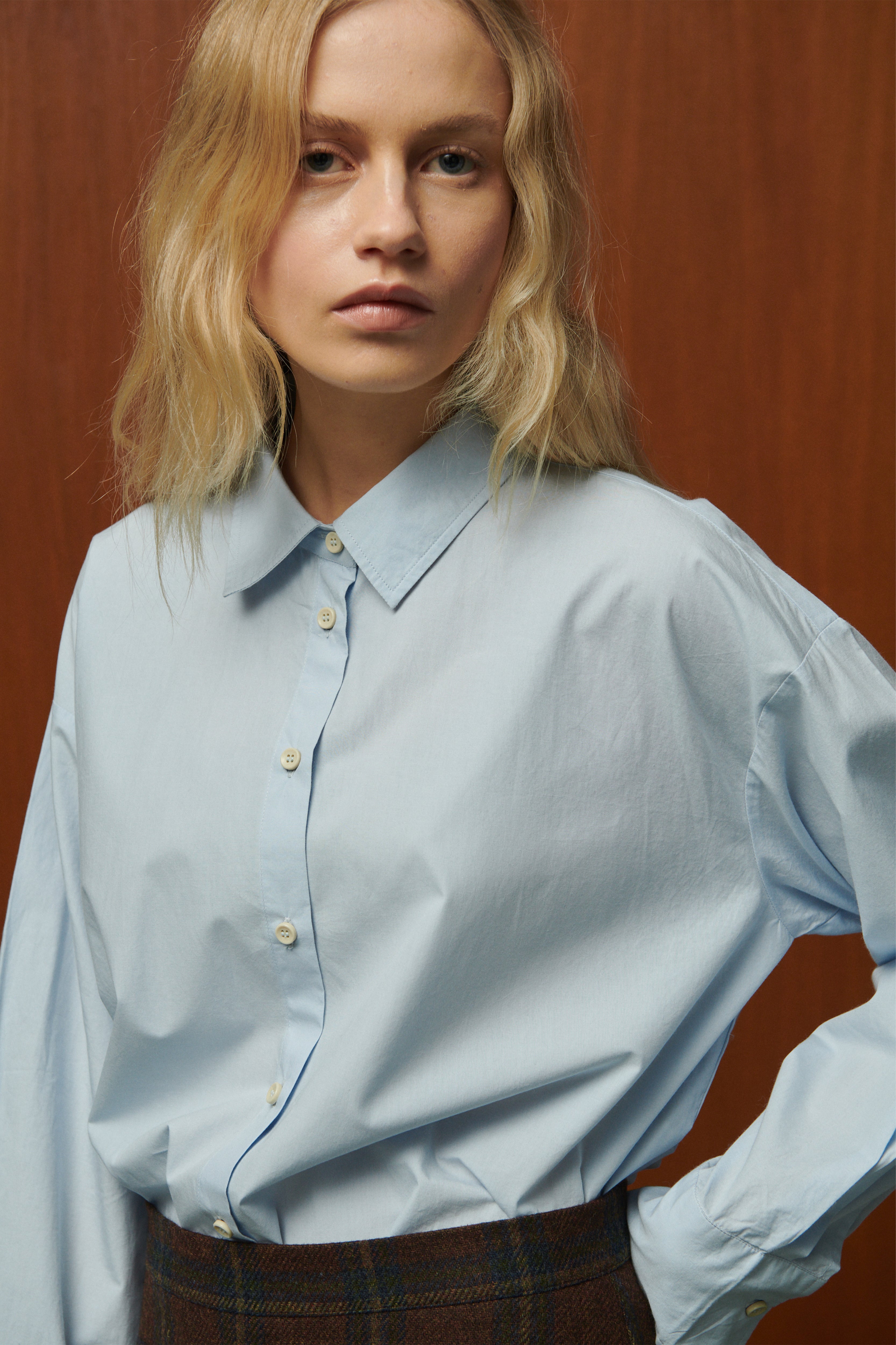 CHEMISE AVA EN POPELINE DE COTON