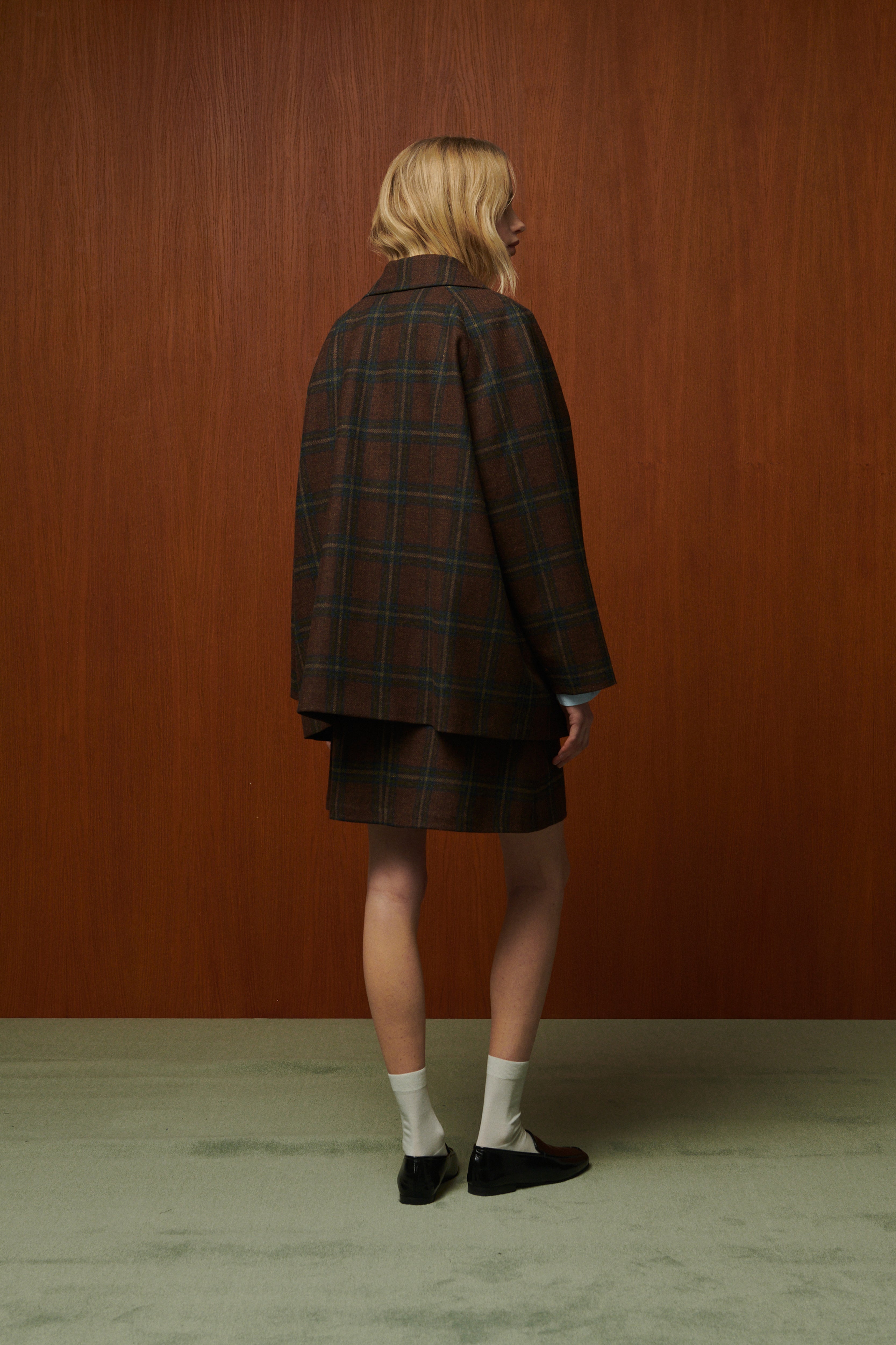MANTEAU HARRISON A CARREAUX