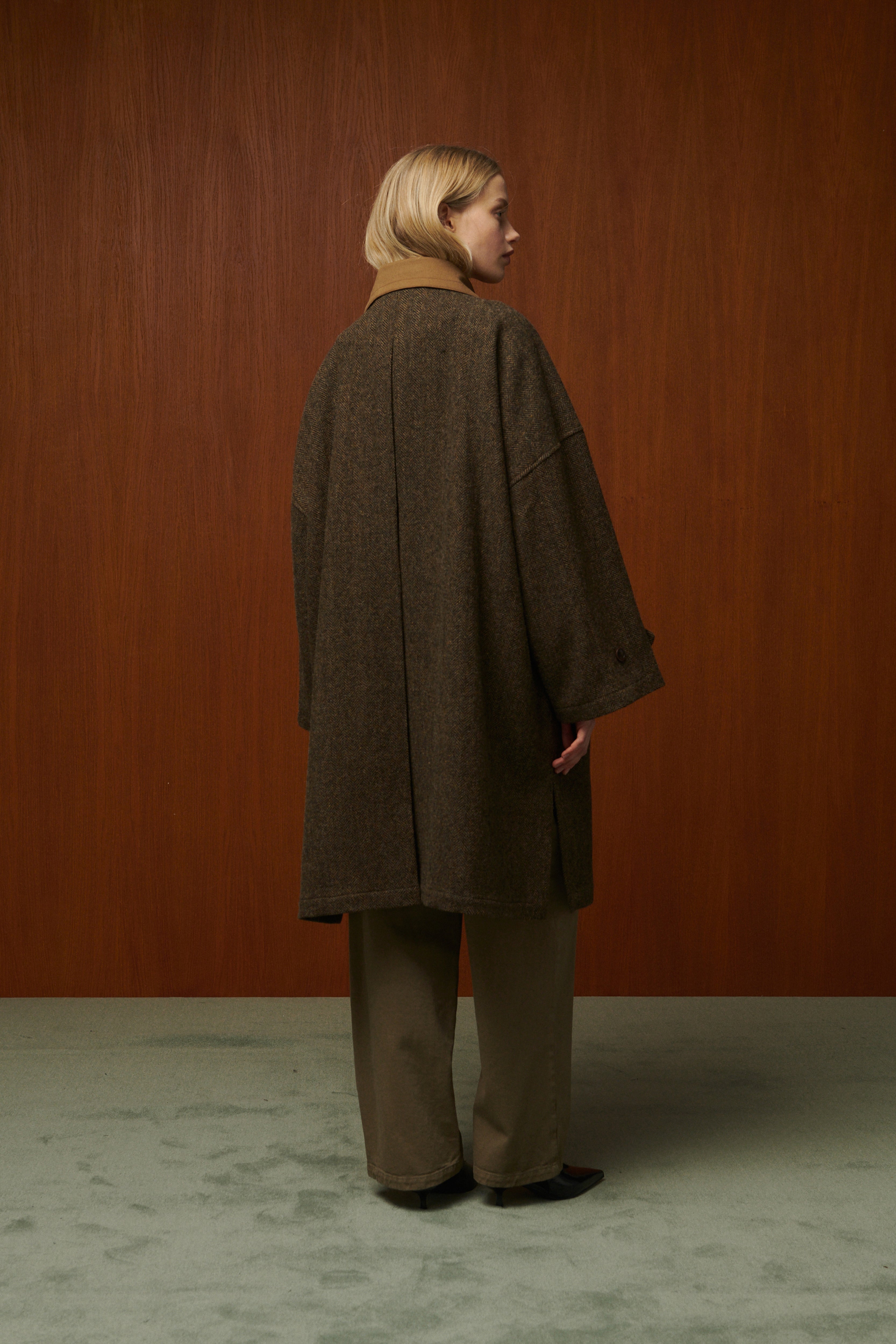 TRENCH JOHN OVERSIZE EFFET CHEVRON