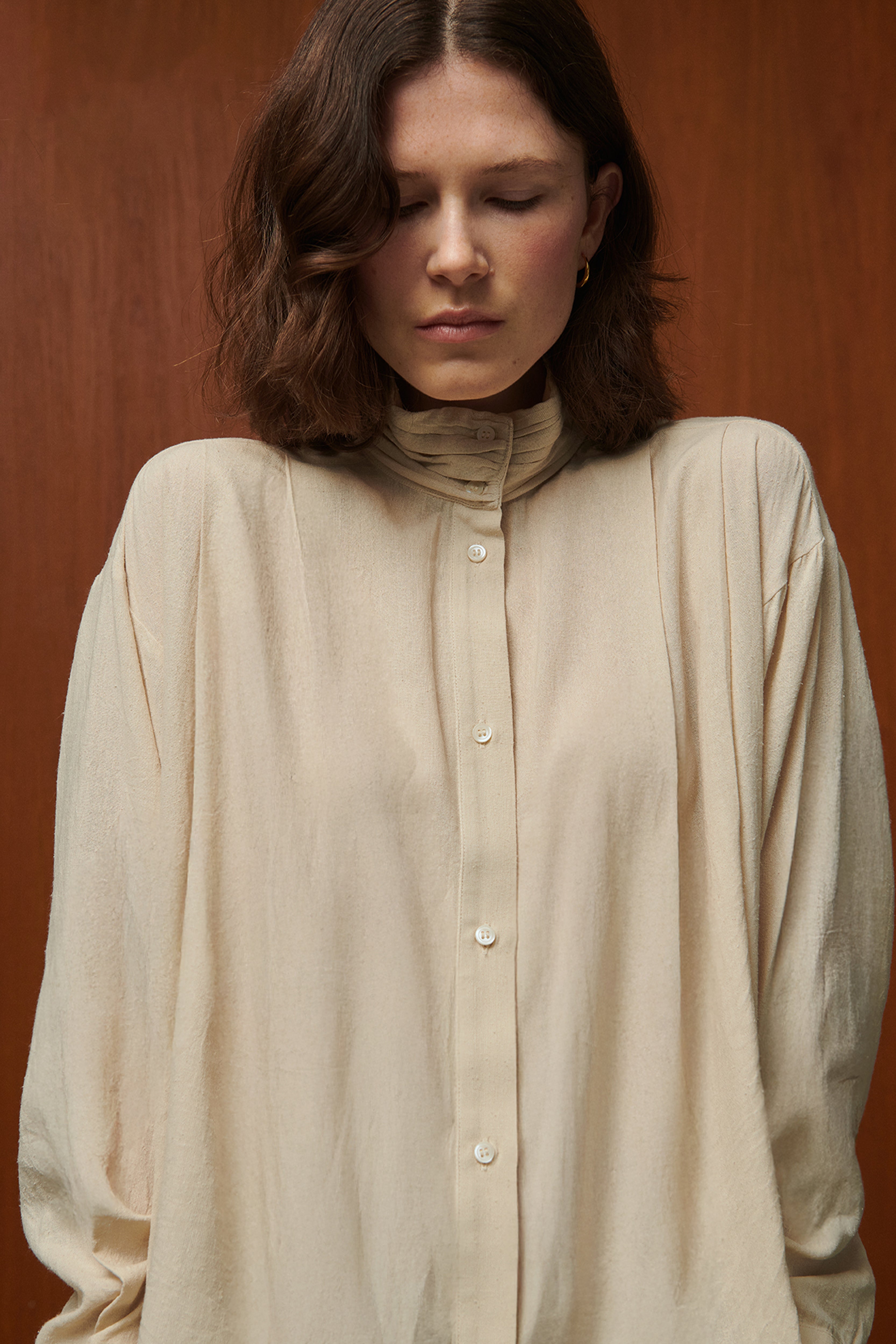 BLOUSE LEE EN BOURETTE DE SOIE