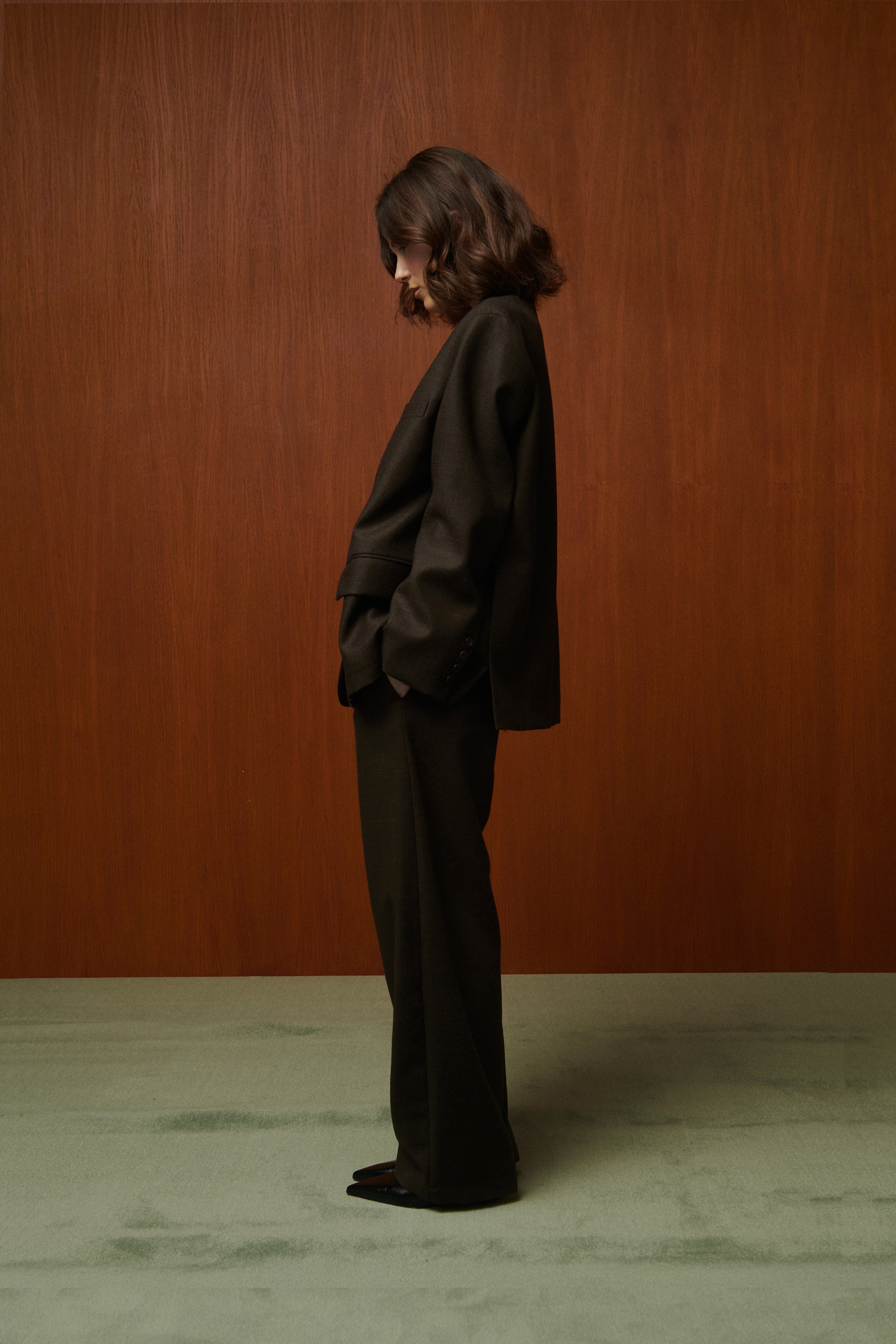 VESTE LONDON OVERSIZE EN LAINE VIERGE