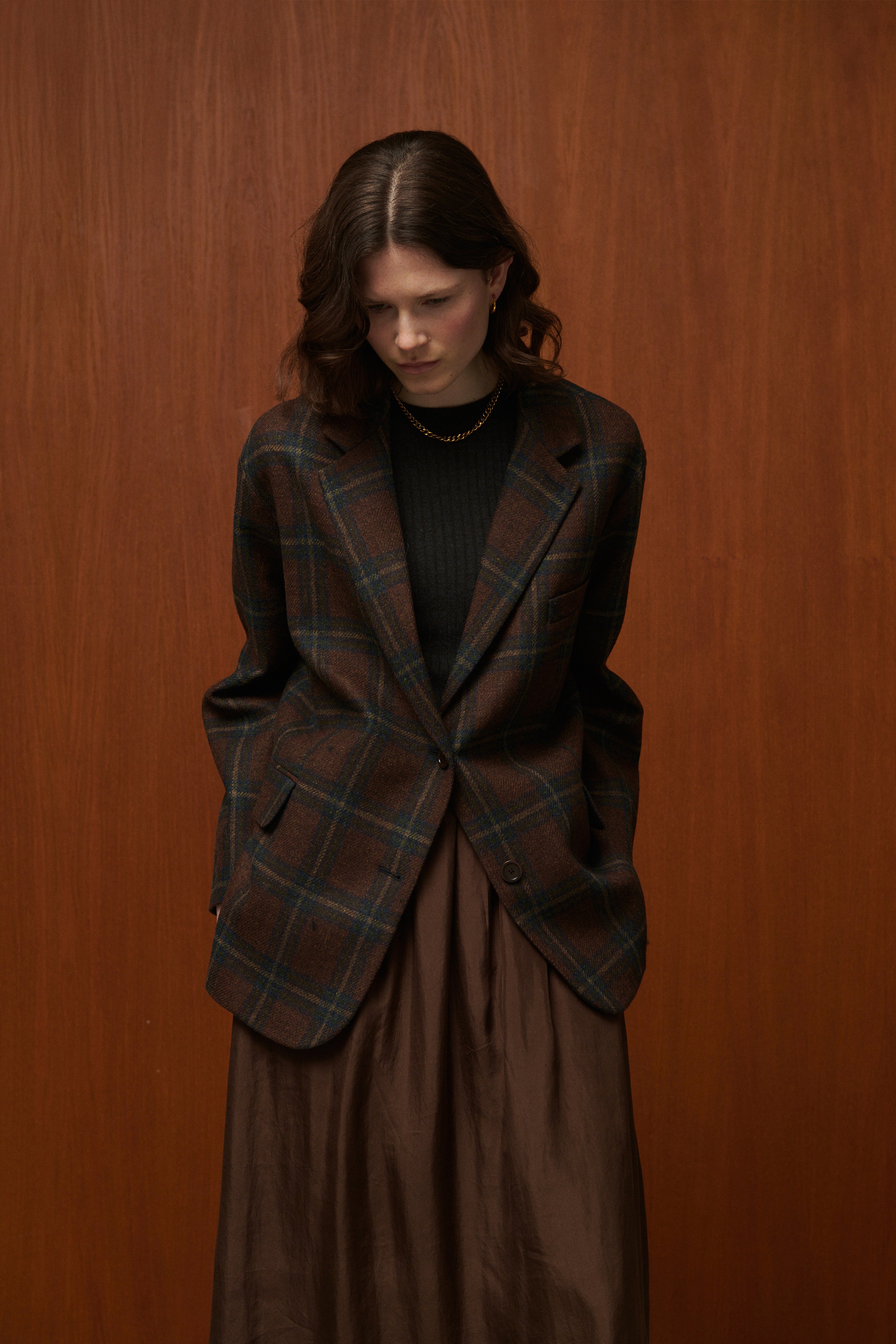 VESTE LONDON OVERSIZE A CARREAUX