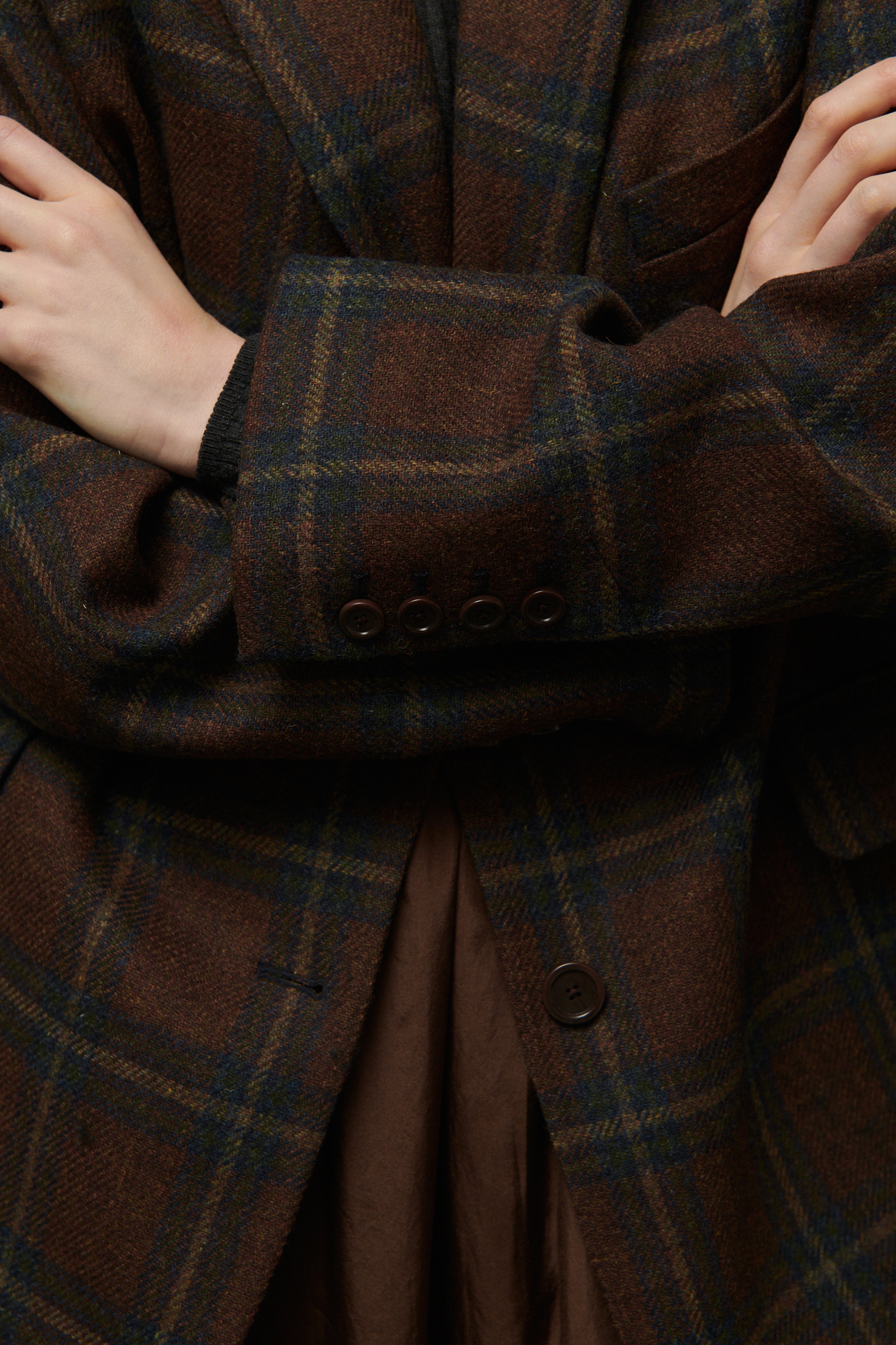 VESTE LONDON OVERSIZE A CARREAUX