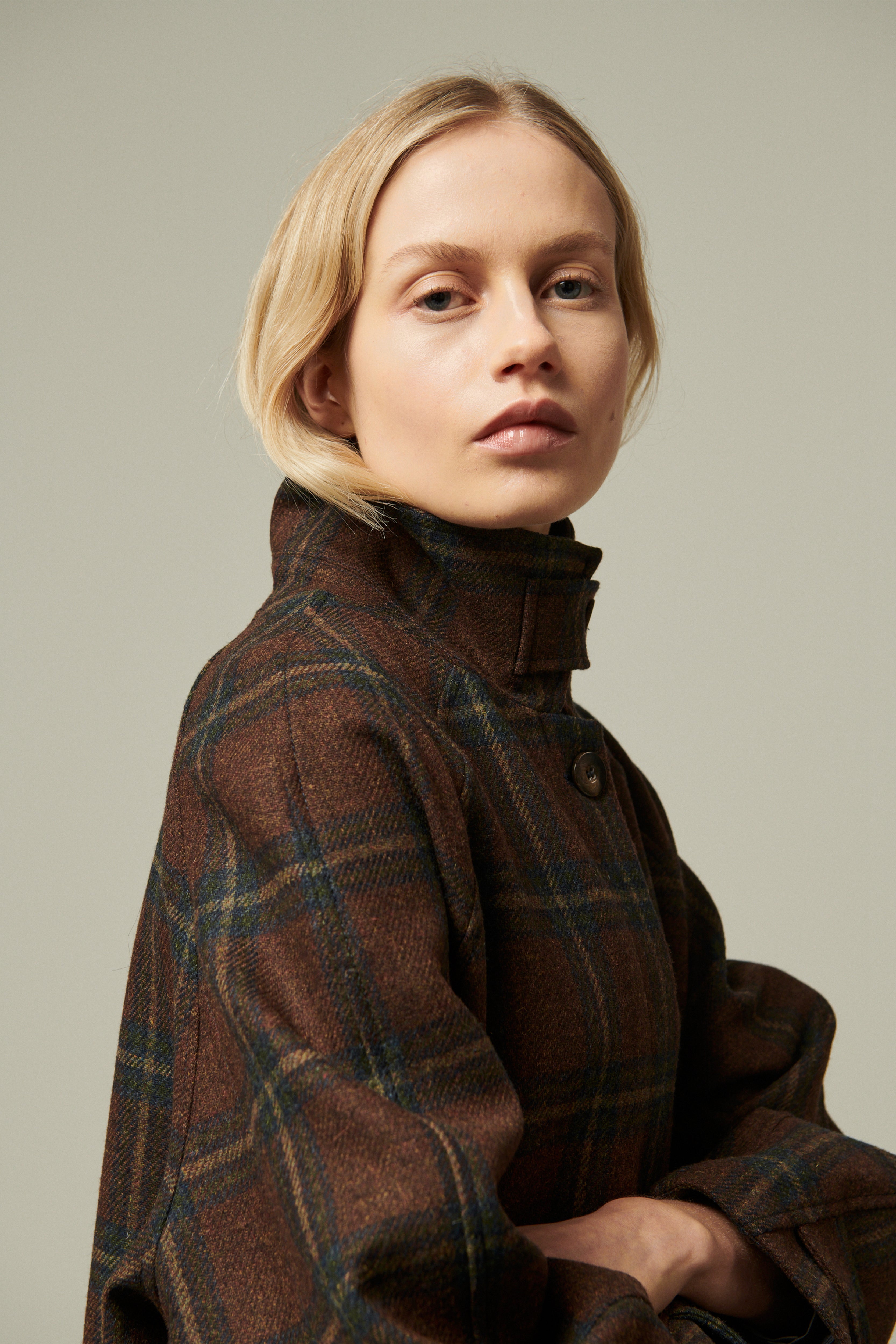 MANTEAU AVEDON A CARREAUX