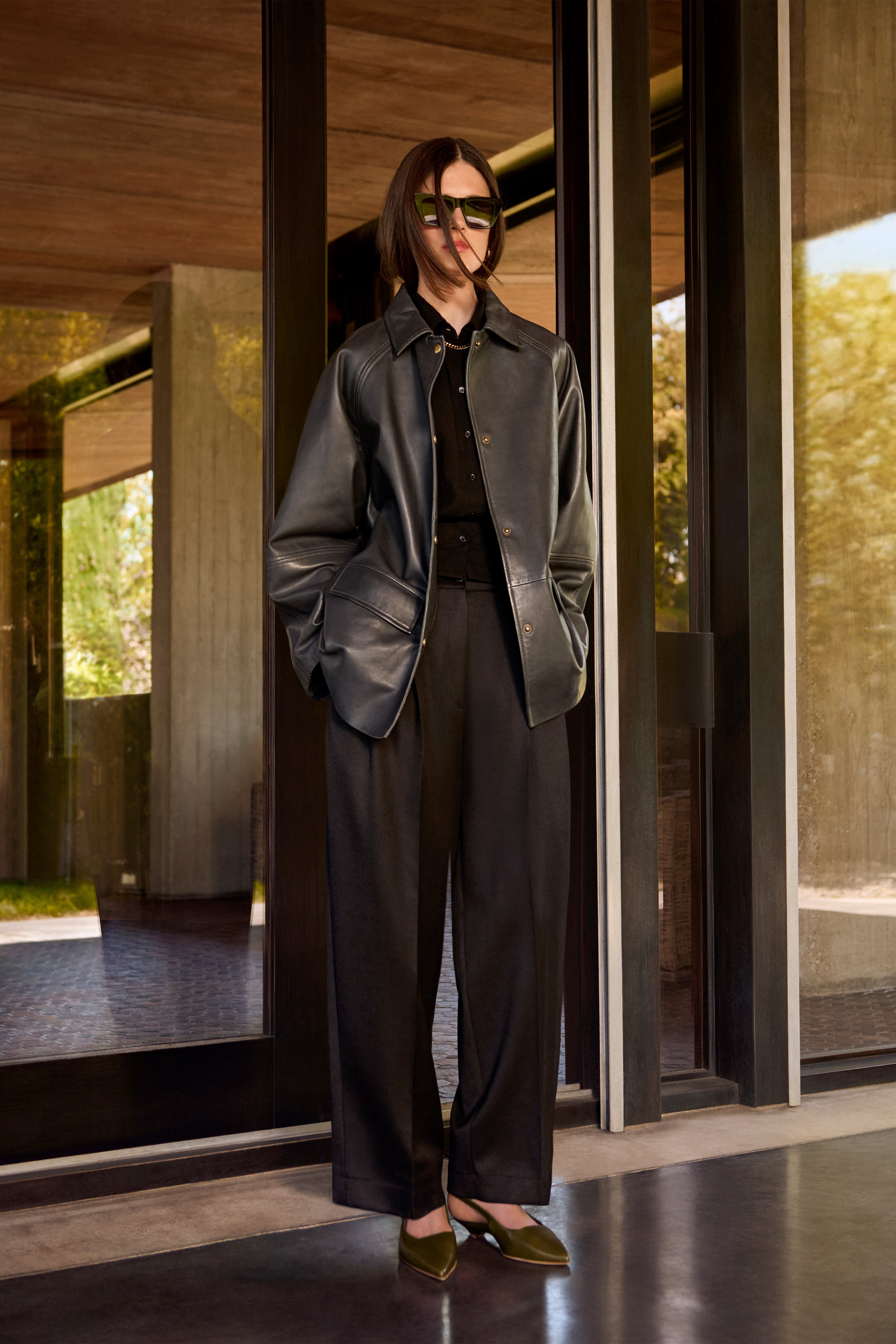 VESTE PARKER EN CUIR