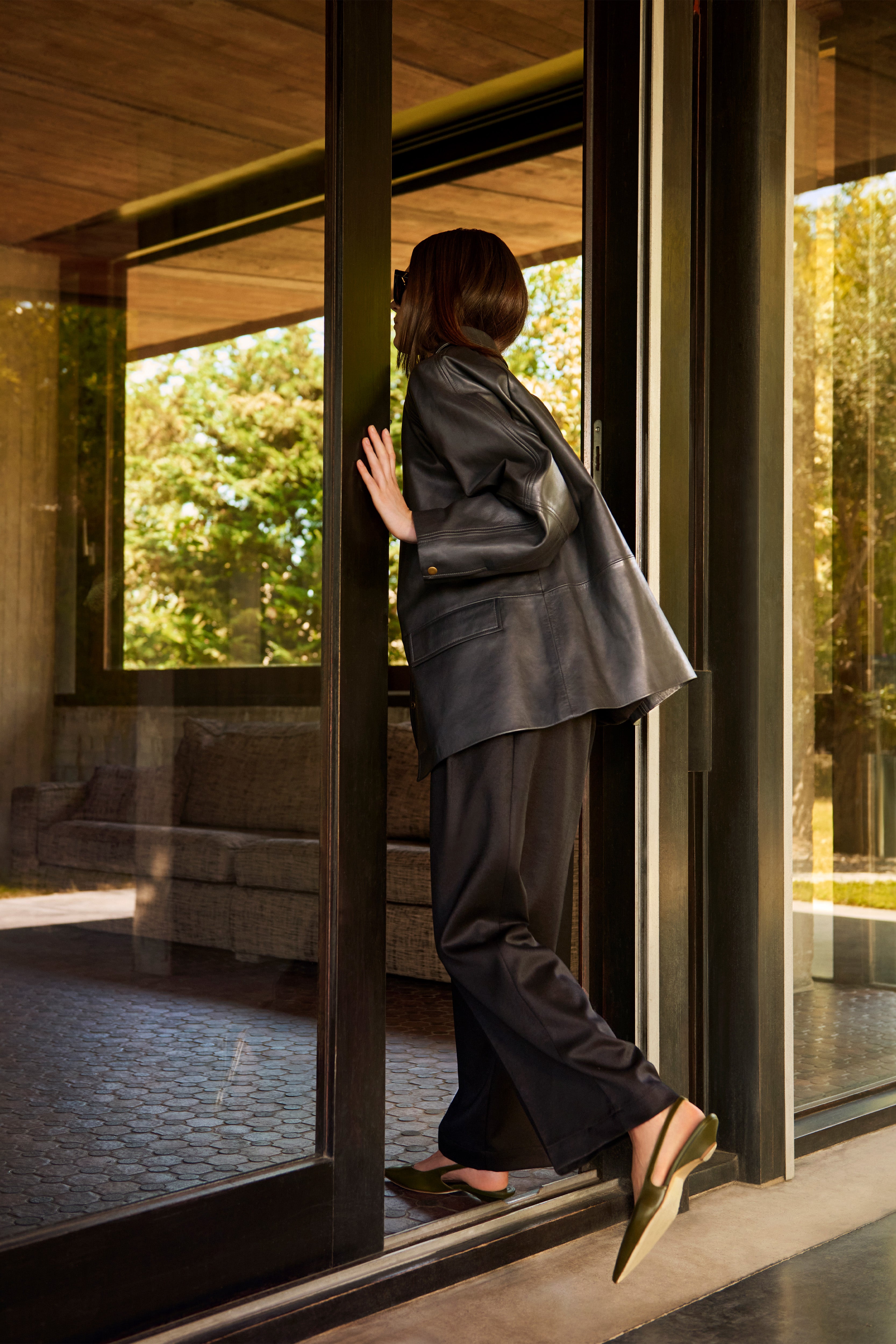VESTE PARKER EN CUIR