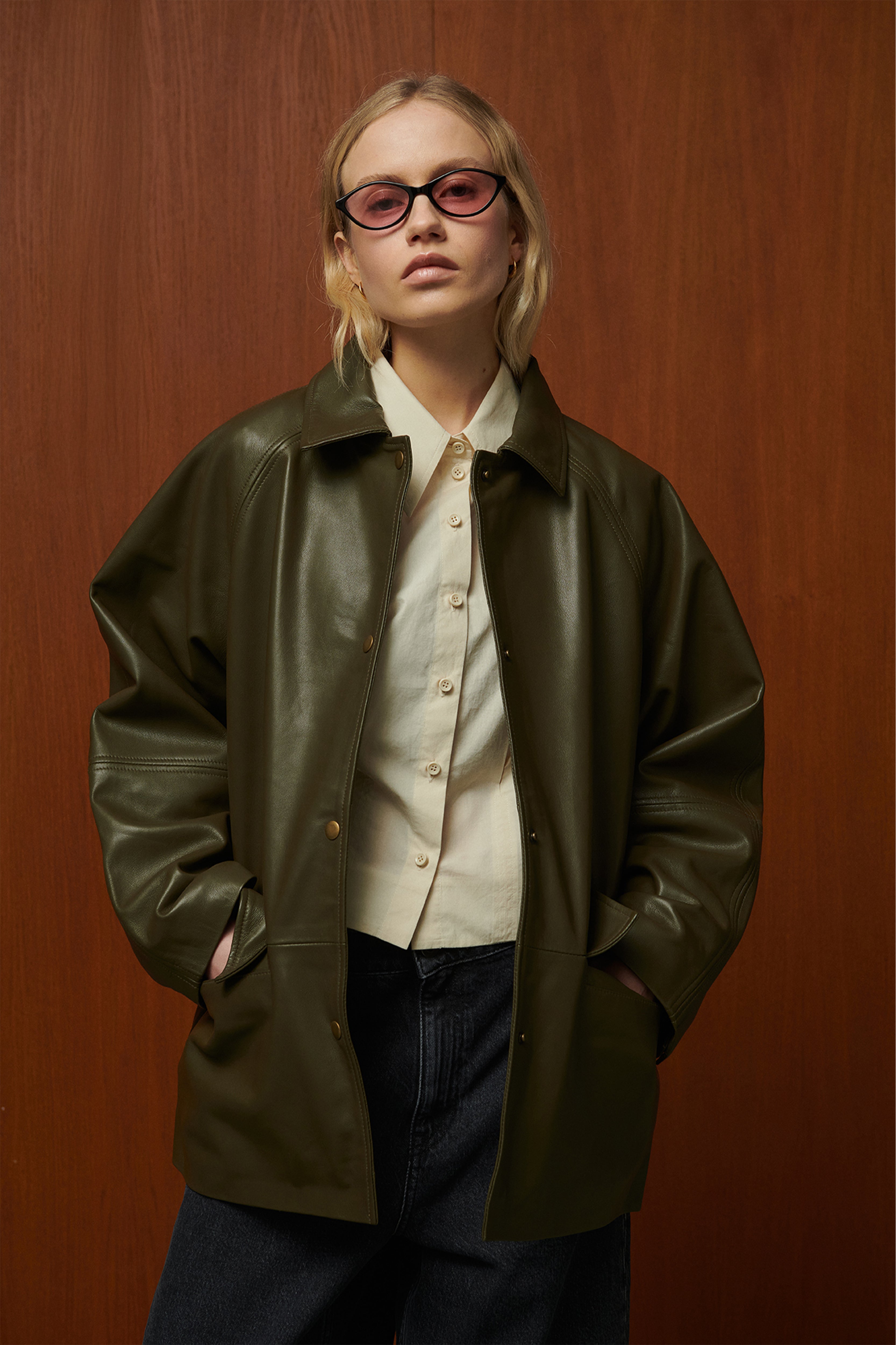 VESTE PARKER EN CUIR