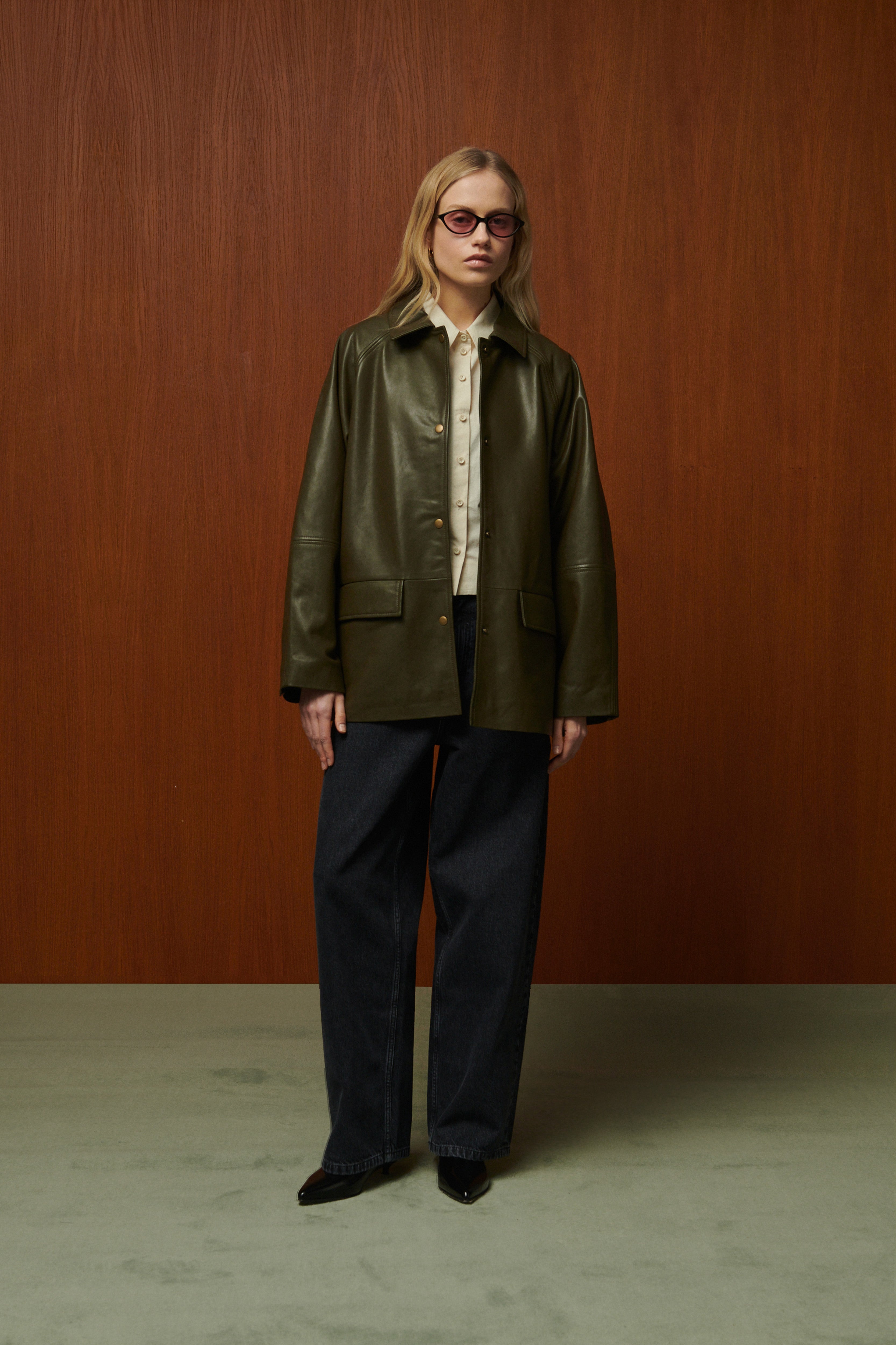 VESTE PARKER EN CUIR