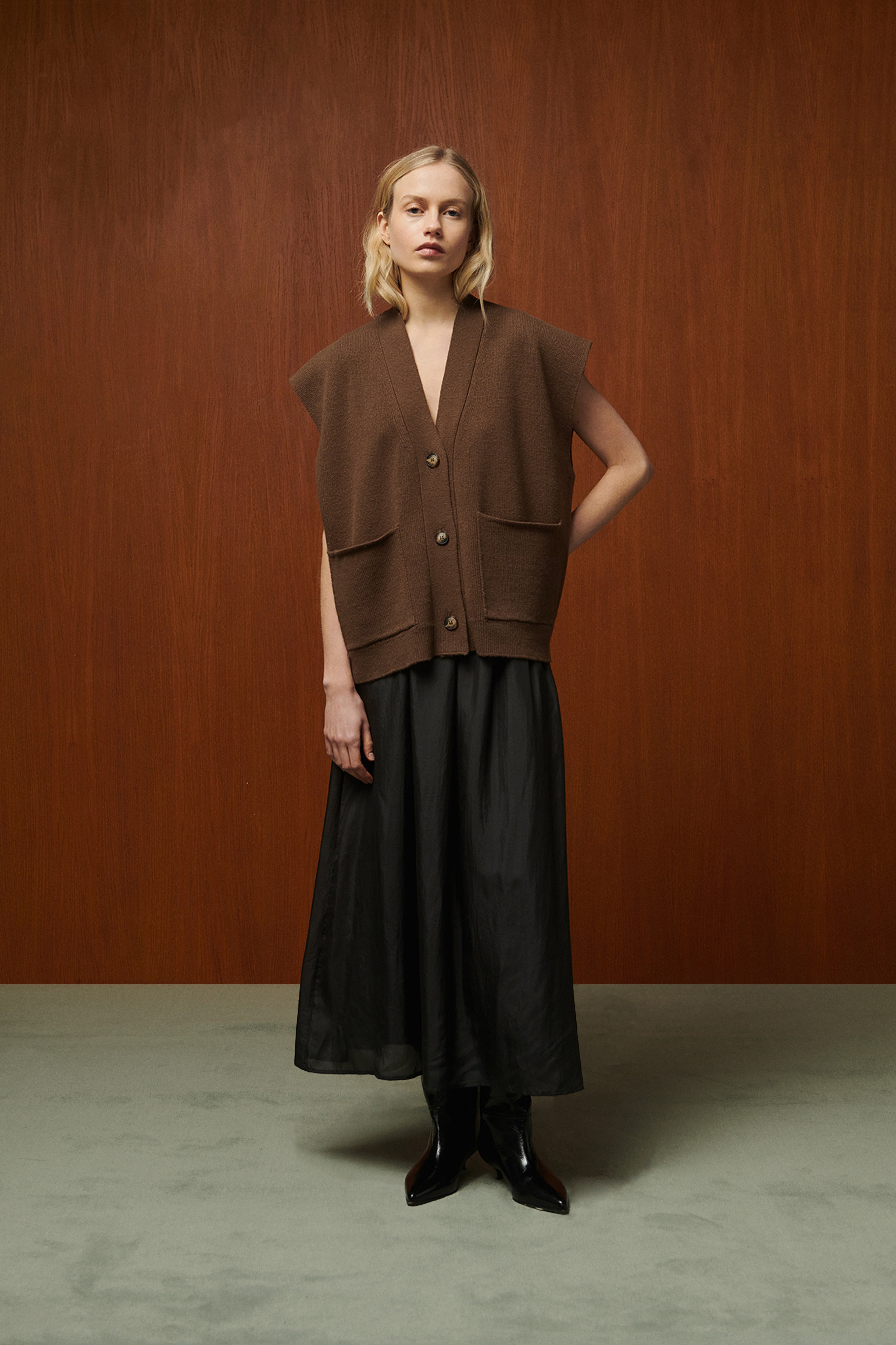GILET DAVID EN LAINE MERINOS