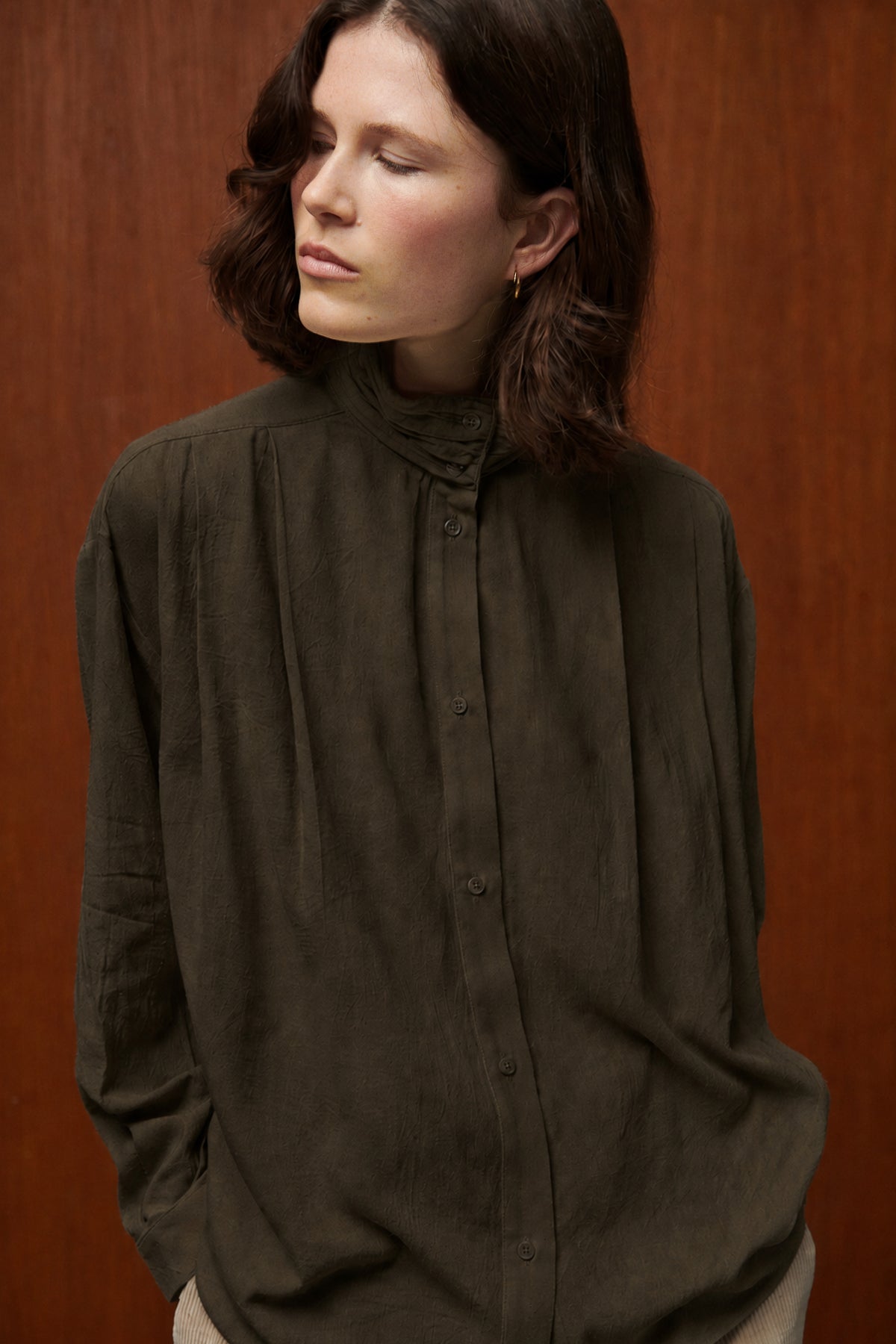 BLOUSE LEE EN BOURETTE DE SOIE