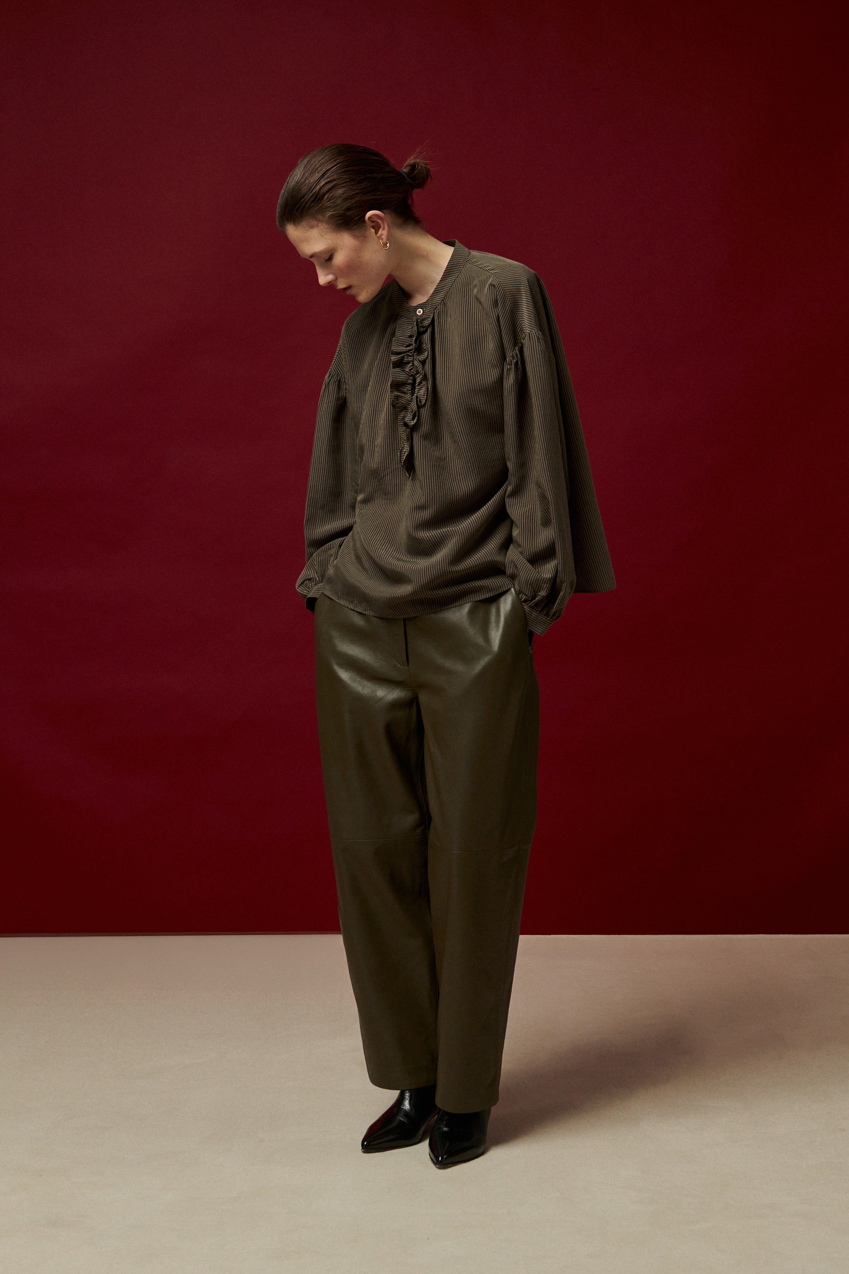 PANTALON CONRAD EN CUIR