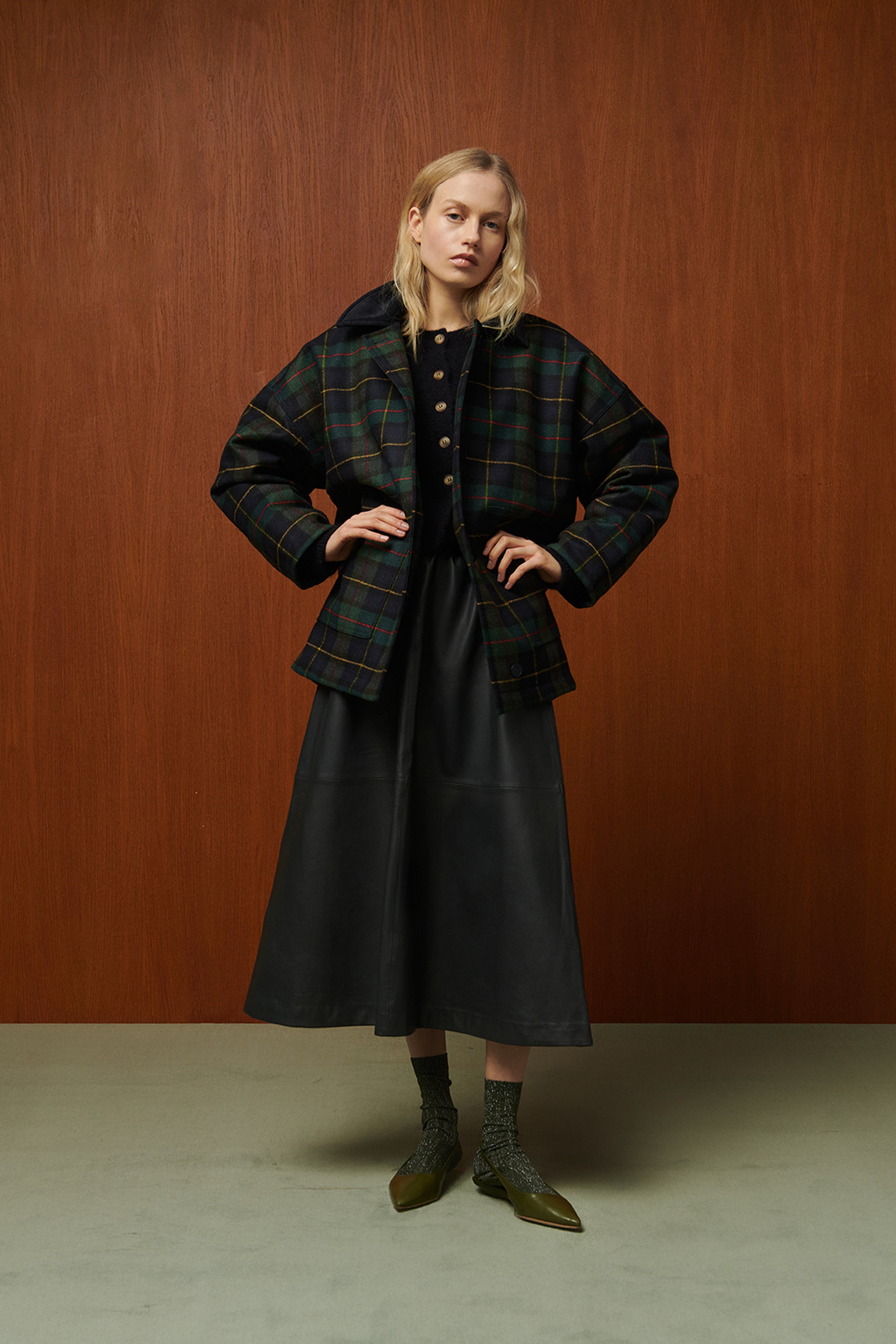 MANTEAU WINONA EN TARTAN